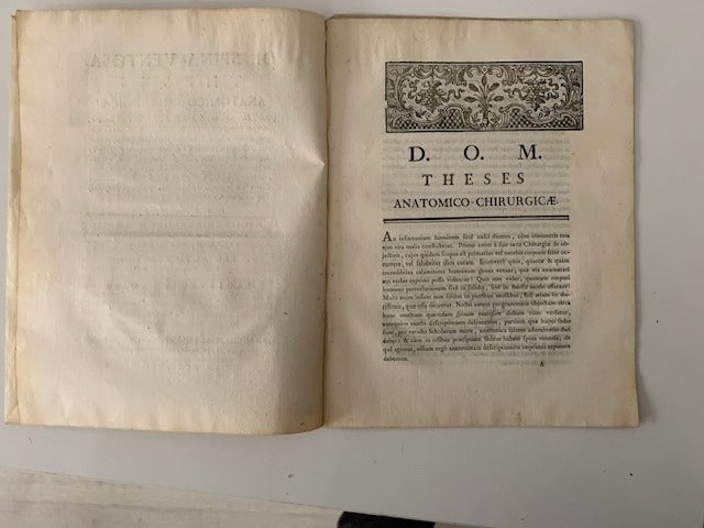 Josephus Favier : De Spina Ventosa. Theses Anatomico-Chirurgicae