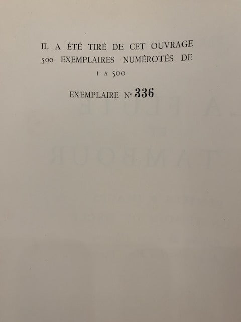 Ferdinand Bac : La Flûte et le Tambour. Pensées & Images d'un Témoin du Siècle. Édition de Luxe illustrée de 90 planches hors texte
