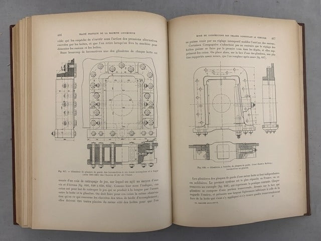 Maurice Demoulin : Traité pratique de la Machine Locomotive (complet en 4 volumes)