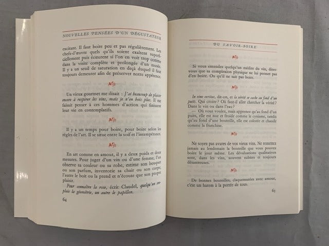 Pierre Poupon : Nouvelles Pensées d'un Dégustateur
