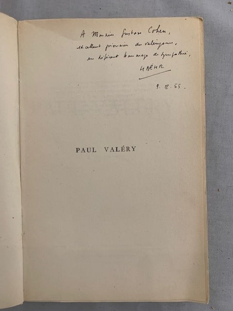 Maurie Bemol : Paul Valéry [avec envoi de l'auteur]