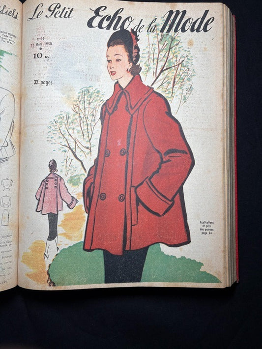 Le Petit Echo de la Mode. Hebdomadaire. Du No 1 1950 au No 26 1950. Relié en un volume