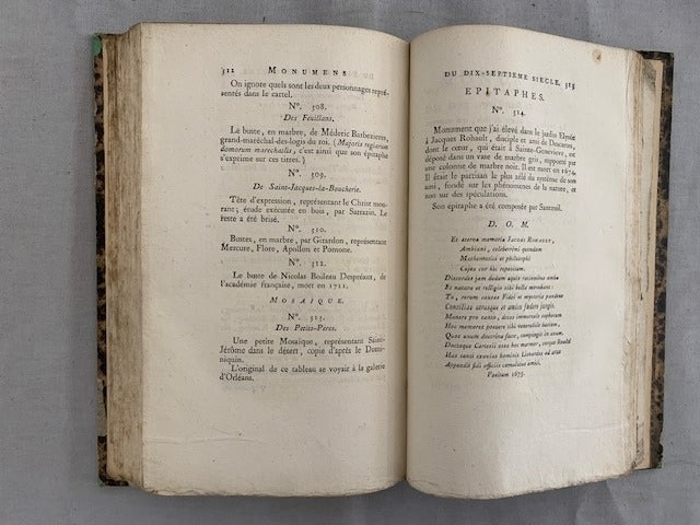 Alexandre Lenoir : Description historique et chronologique des monumens de sculpture réunis au Musée des Monumens Français. Augmentée d'une dissertation sur la Barbe et les Costumes...