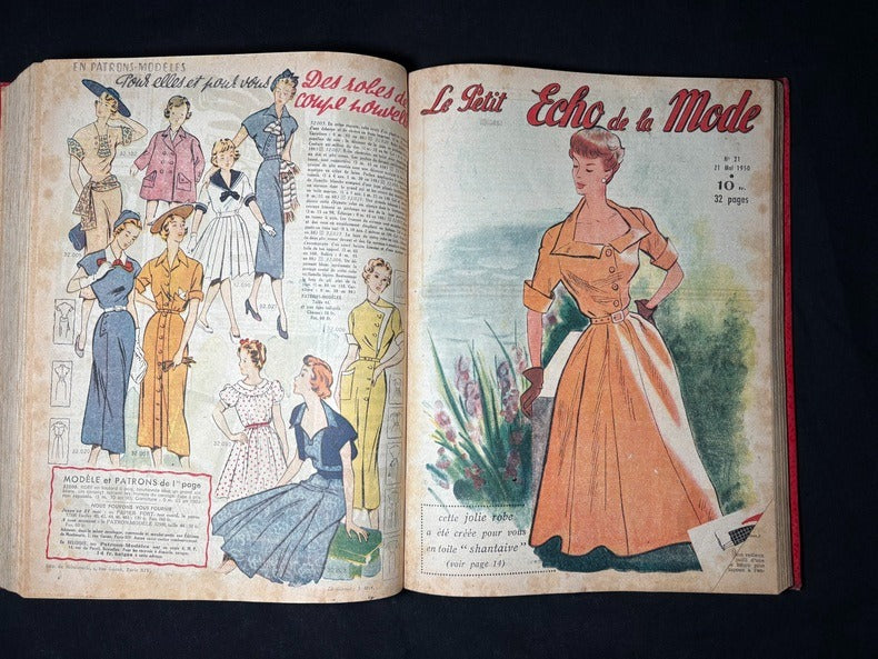 Le Petit Echo de la Mode. Hebdomadaire. Du No 1 1950 au No 26 1950. Relié en un volume