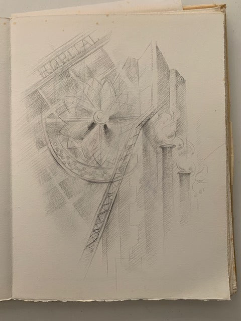 Paul Claudel : Ferveur. Avec 8 dessins originaux d'Emilienne Milani [signé par Paul Claudel  on joint une lettre signé de Claudel et plusieurs dessins originaux et documents d'Emilienne Milani)