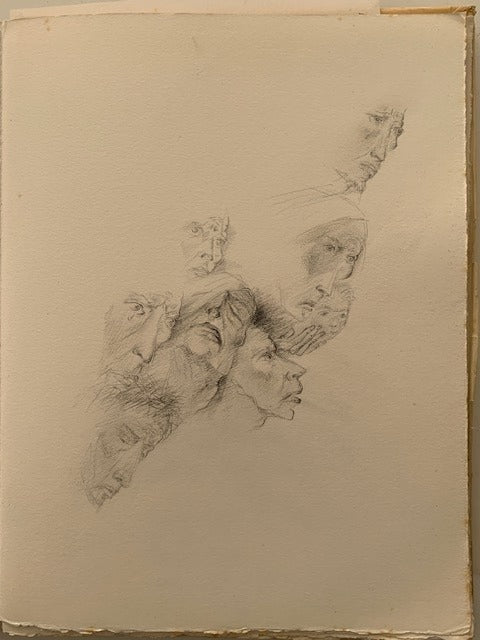 Paul Claudel : Ferveur. Avec 8 dessins originaux d'Emilienne Milani [signé par Paul Claudel  on joint une lettre signé de Claudel et plusieurs dessins originaux et documents d'Emilienne Milani)