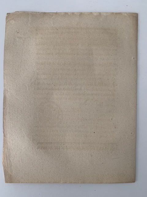 Loi Relaive à la Fabrication de la Monnoie de cuivre. Donnée à Paris  le 25 Janvier 1792