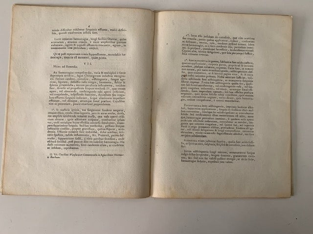 Jacobus-Ludovicus Moreau : De Variis Haemorragiae sistend ae methodis. Theses Anatomicae et Chirurgicae