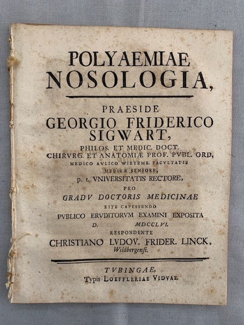 Christiano Ludov. Frider.‎ Linck : Polyaemiae Nosologia