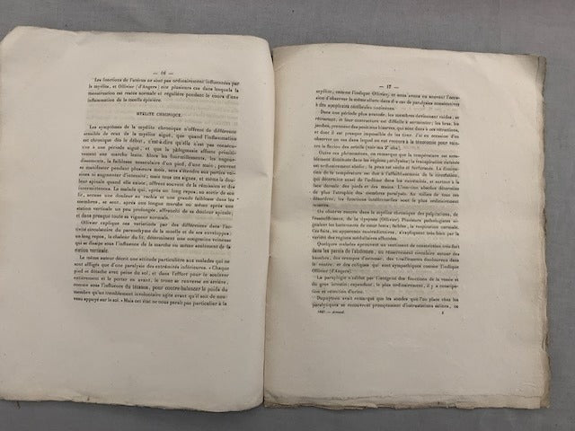 Charles-François-Paul‎ Arnaud : De la Myèlite. Thèse pour le Doctorat en Médecine  présentée et soutenue le 12 mai 1847 [avec envoi de l'auteur]