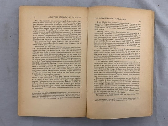 A. Hesnard : L'Univers Morbide de la Faute. Préface par Le Pr. Henri Wallon