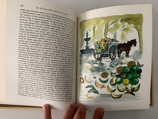 Jean Giono :  Le Bal - L'Ecossais - Angelo - Le Hussard sur le toit. Avec vingt illustrations par Roland Oudot  Yves Brayer