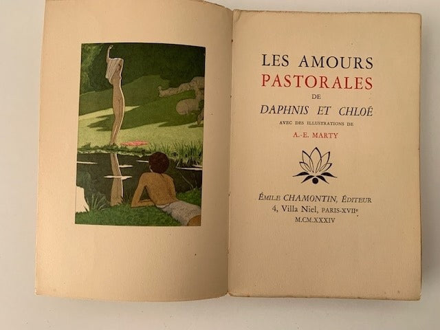 Longus : Les Amours Pastorales de Daphnis et Chloé. Avec des illustrations de A.-E. Marty.