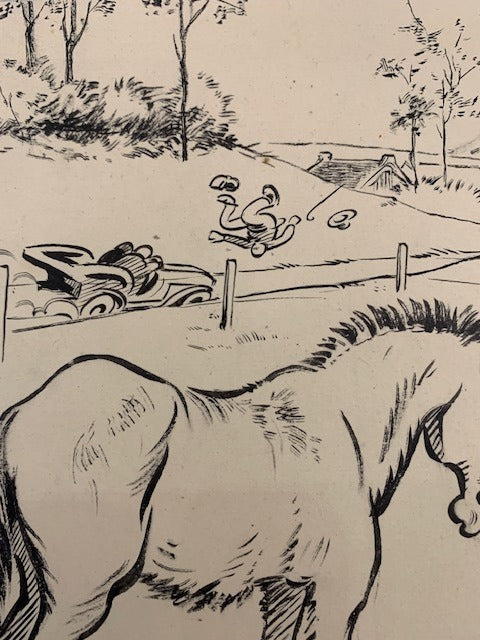 Alex [Alex Hallez]‎ : Dessin original signé 'Rêve et Réalité'