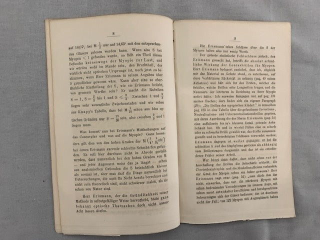 Hermann‎ Cohn : Bemerkungen zu Erismann's Untersuchungen der Augen der Schulkinder. (Archiv fur Ophtamologie  Band XVII.  Abtheilung I  pag. 1). Separat-Abdruck aus v. Graefe's Archiv für Ophtamologie  Band XVII.  Abtheilung 2