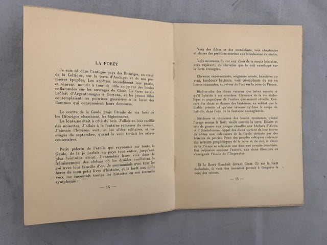 Léon Aufrère : Proses Berrichonnes et Proses Ultérieures [avec envoi]