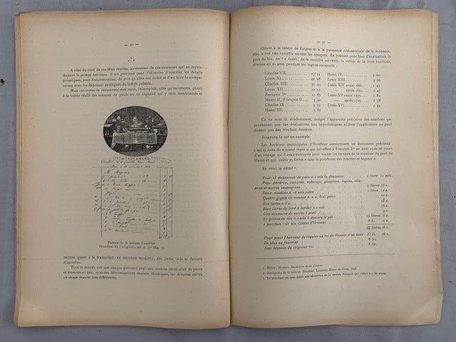 Henri Vivarez : La nourriture,  les repas et les festins d'autrefois