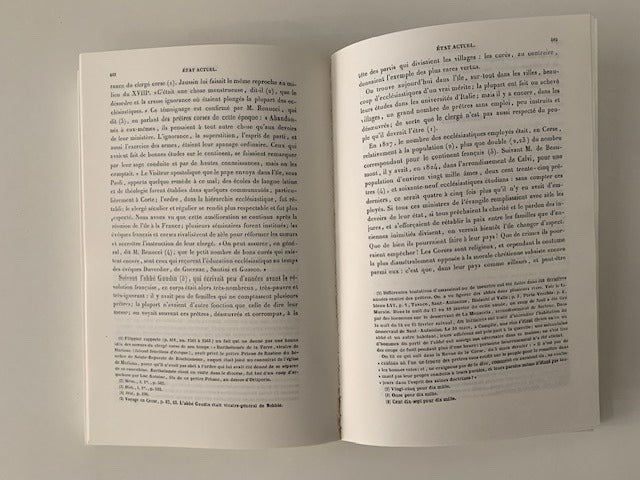 M.F. Robiquet : Recherches historiques et statistiques sur la Corse. Texte