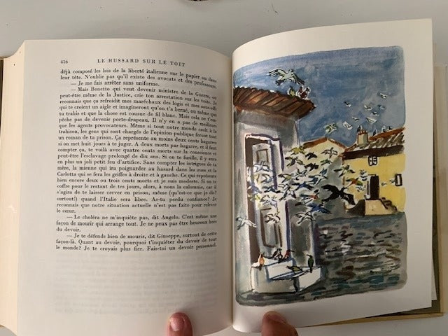 Jean Giono :  Le Bal - L'Ecossais - Angelo - Le Hussard sur le toit. Avec vingt illustrations par Roland Oudot  Yves Brayer