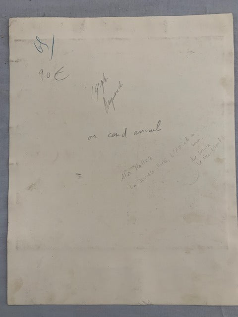 Alex [Alex Hallez]‎ : Dessin original signé 'Rêve et Réalité'