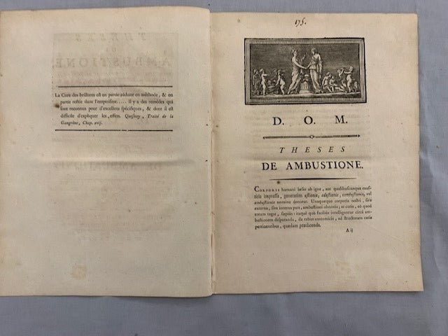 Josephus‎ Sedillot : Theses de Ambustione  …