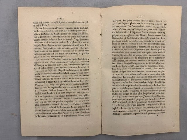 M. ‎Scoutetten : Mémoire et Observations sur plusieurs Opérations Nouvelles [avec envoi de l'auteur]