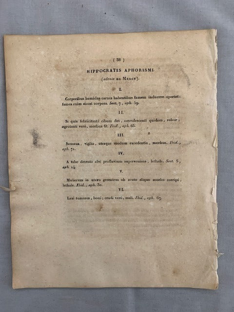 Th.Ed.‎ Margot : Essai sur les Tumeurs Blanches. Des Articulations; Thèse présentée et soutenu à la Faculté de Médecine de Paris  le 1er mars 1826