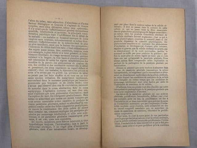 Charpentier‎ : Les Intoxications et la Paralysie Générale
