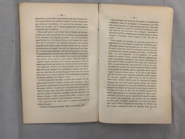 Amédée‎ Deville : Études Cliniques sur les Maladie Vénériennes. Da la Vaginite Granuleuse [avec dédicace de l'auteur]