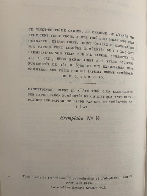 Le Comte de Gobineau : La Fleur d'Or [sur papier Hollande van Gelder]