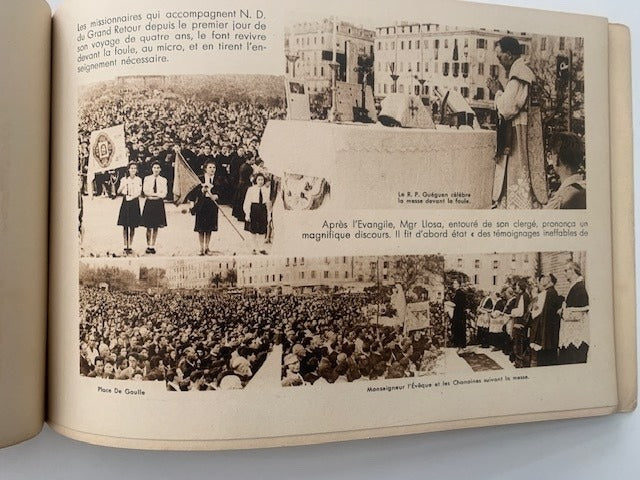 Voici le Grand Retour à Ajaccio. 27  28  29  30 Avril 1947. Notre-Dame de Boulogne en Corse 27 Avril-21 Septembre 1947