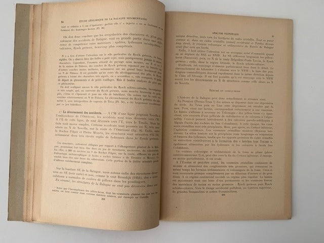 Pierre Routhier : Etude Géologique de la Balagne Sédimentaire (Corse Septentrionale). Bulletin du Service de la Carte Géologique de la France No. 249  Tome LIV