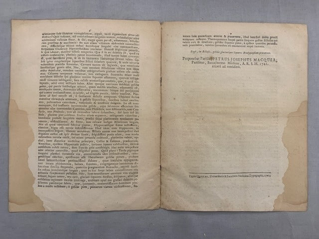 Petrus Josephus Macquer : An in Biliosis, Gelida glaciatique liquores Bradypepsiam praevent