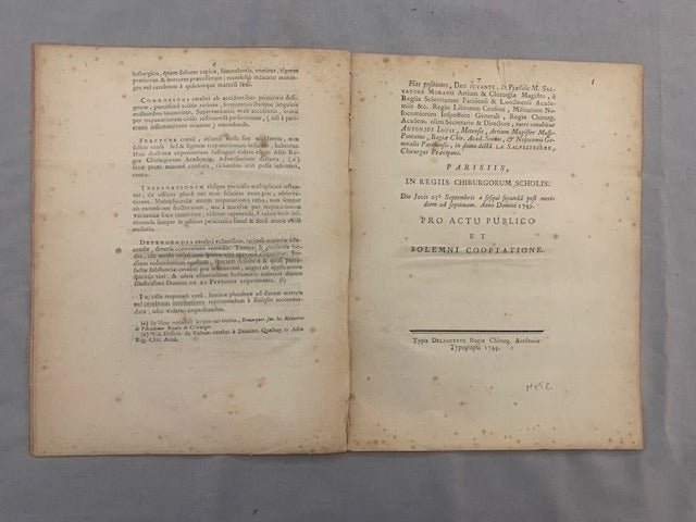 Antonius Antonius‎ : Ex Anatomia. D.O.M. Positiones Anatomicae et Chirurgicae