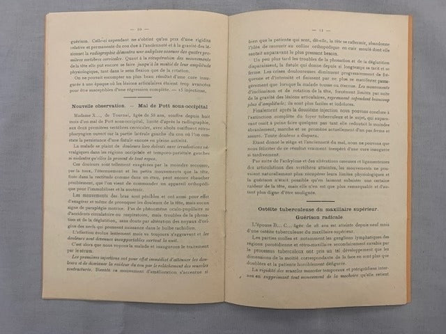Cuvelier : La Tuberculose Vaincue. Guérison des tuberculoses osseuse et ganglionnaire pr le Sérum Cuguillère  son action spécifique parfaitement démontrée