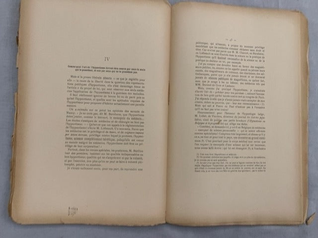 J. Delboeuf : L'Hypntosime devant les Chambres Législatives Belges
