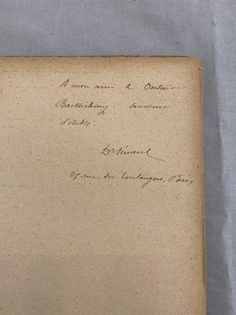F. ‎Sémeril : Le Plexus Rénal. Son Rôle dans l'Œdème Brightique et quelques Symptômes des Néphrites [avec dédicace de l'auteur]