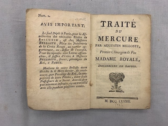 Augustin Belloste : Traité de Mercure