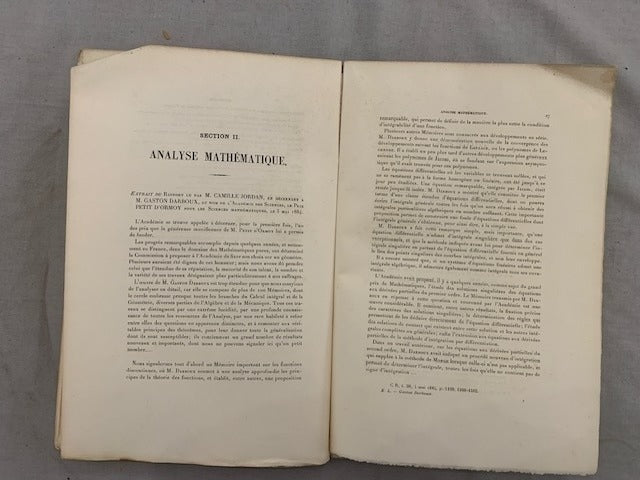 Ernest ‎Lebon : Gaston Darboux. Biographie  Bibliographie analytique des Écrits (Savants du Jour)