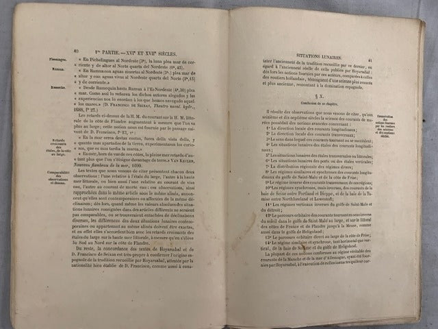 F.A.E. Keller : Exposé du Régime des Courants observés depuis le XVIe siècle jusqu'à nos jours dans la Manche et la mer d'Allemagne et de leur Supputation da la Navigation Général à l'aide du Routier Compteur