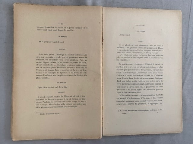 Raymond Neveu‎ : Notes sur la Médecine Grecque dans l'Antiquité. Depuis les origines jusqu'à l'Êcole d'Alexandrie (avec 5 planches hors texte) [avec envoi de l'auteur]