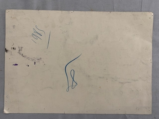 Jean Duch : Dessin original monogrammé 'J'ai eu tort de laisser la conversation aborder ce sujet epineux!'