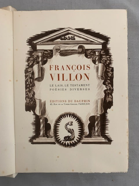 François Villon : Oeuvres illustrées par Noël Feuerstein