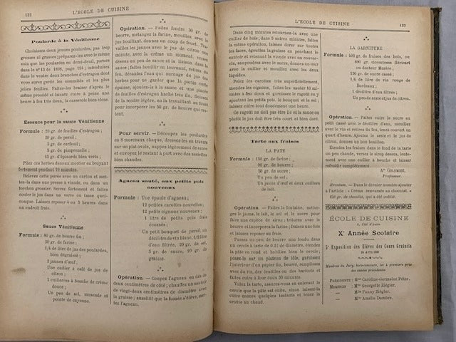 A. Colombié (directeur)‎ : L'École de Cuisine. Organe Officiel de l'École de cuisine. Année 1899 complète