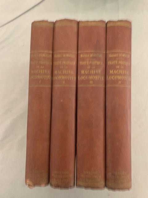 Maurice Demoulin : Traité pratique de la Machine Locomotive (complet en 4 volumes)