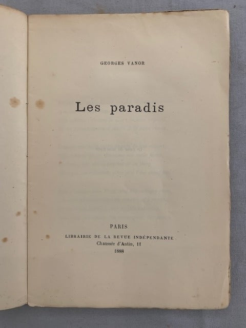 Georges Vanor : Les paradis