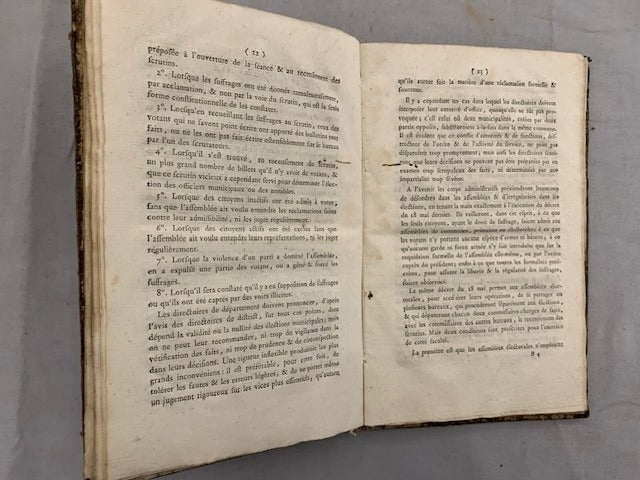 Instruction de l'Assemblée Nationale  sur les Fonctions des Assemblées Administratives. Du 12 Août 1790
