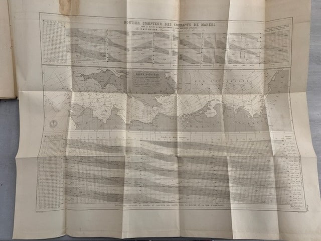 F.A.E. Keller : Exposé du Régime des Courants observés depuis le XVIe siècle jusqu'à nos jours dans la Manche et la mer d'Allemagne et de leur Supputation da la Navigation Général à l'aide du Routier Compteur