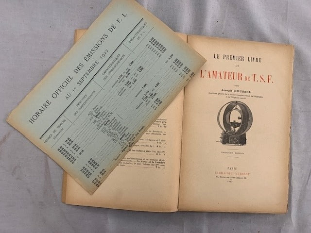Le premier Livre de l'Amateur de T.S.F.