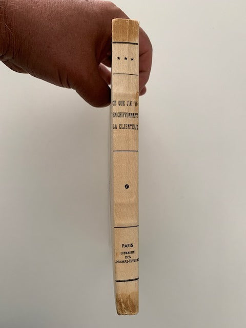 Anonyme : Ce que j'ai vu en chiffonant la clientèle. Illustrations de Dignimont